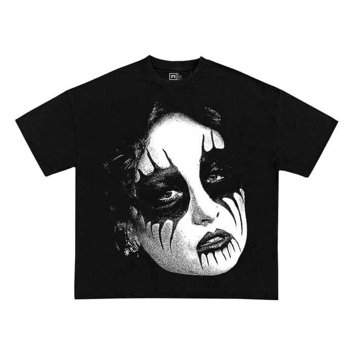 Chappell Roan death metal style graphic tee, black
